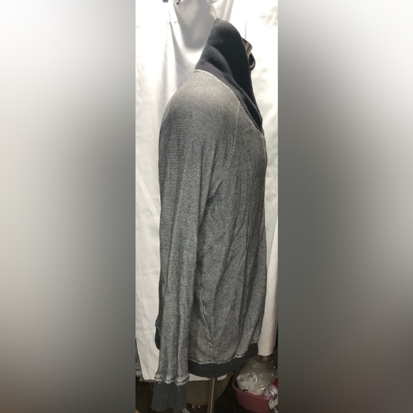 Diesel grey waffle knit zip jacket shawl knit collar XXL - Picture 13 of 14